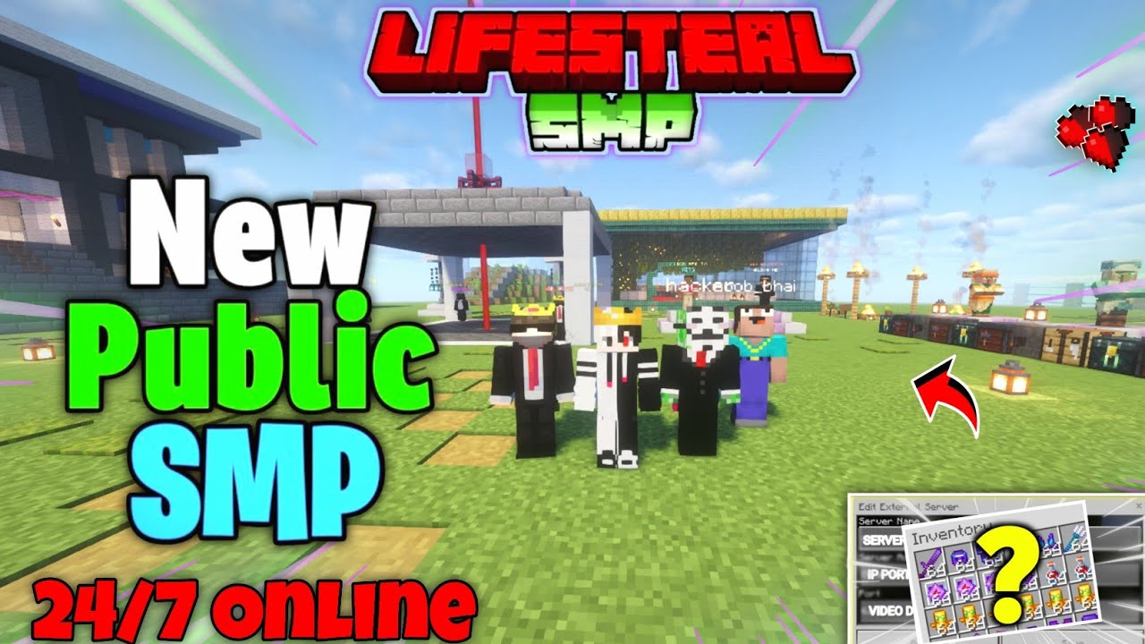 New Best Free Public Smp Server For Minecraft 🤯 | 24/7 Online | Java + Pe | Anyone Can Join 🪷
