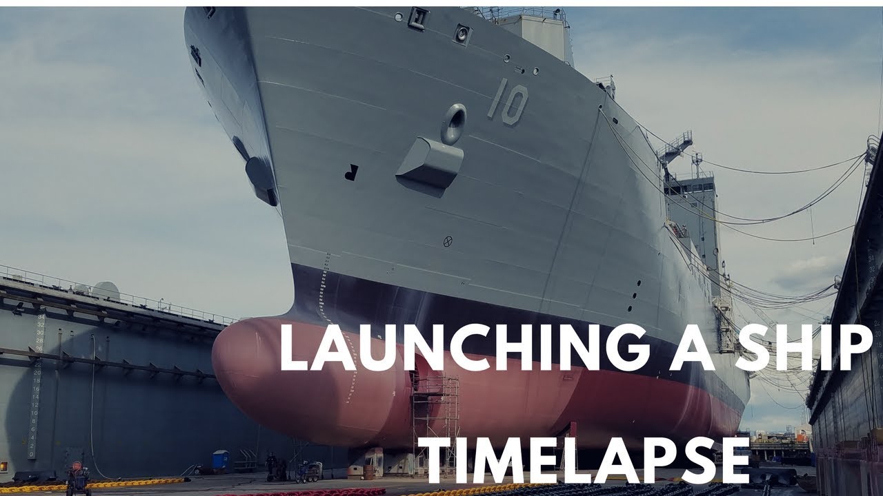 Launching A Ship from Dry Dock