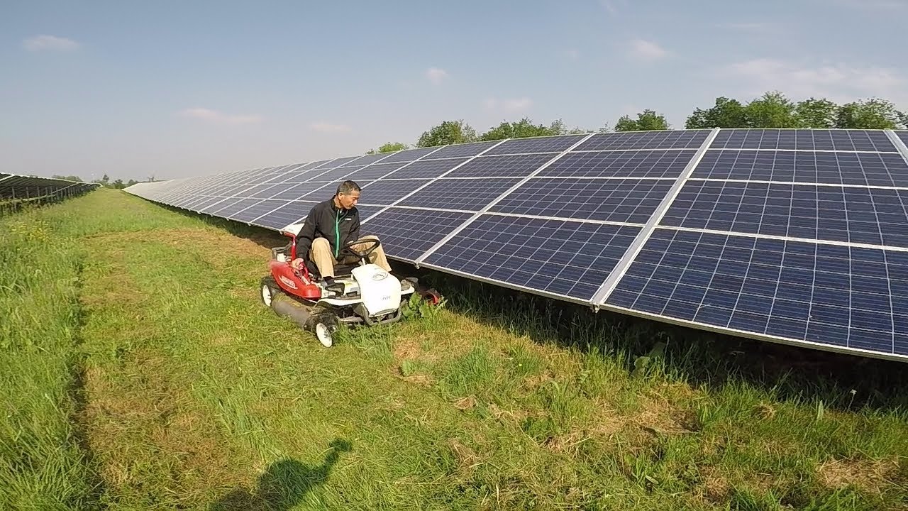 Mower RMK150  demonstration  solar park  by OREC