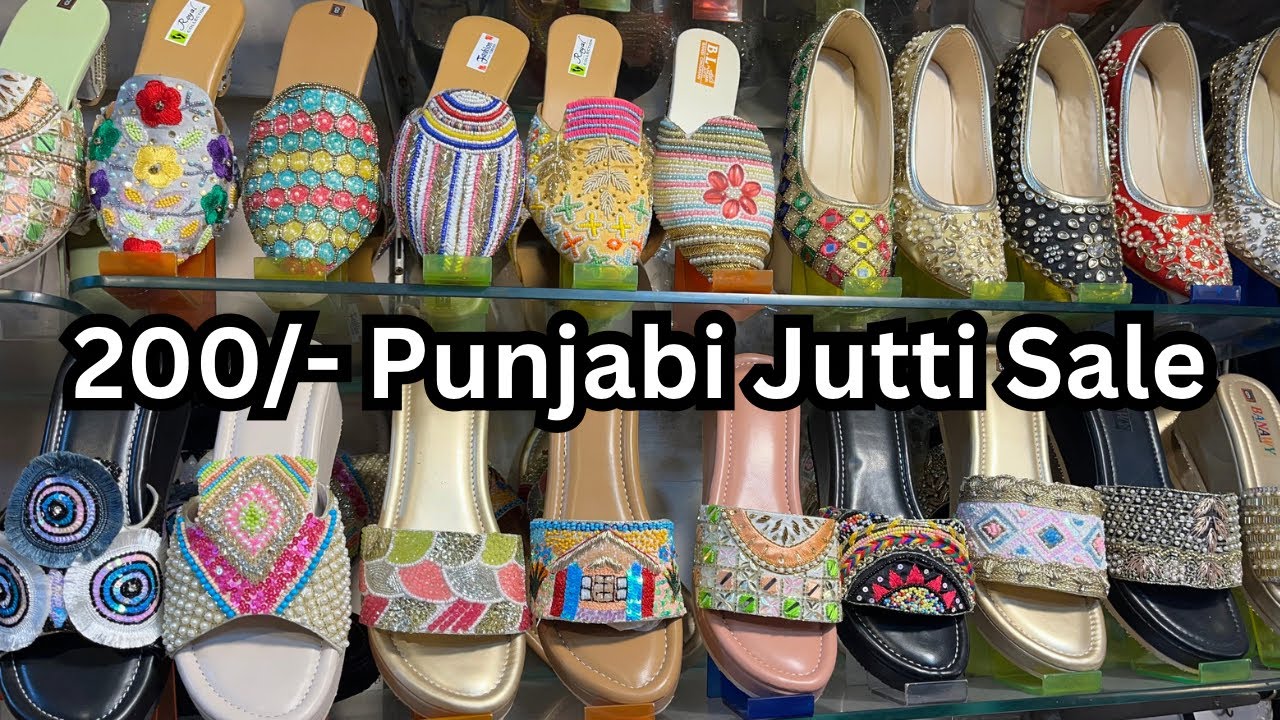 200/- Punjabi jutti sale ~ Tinku Footwear Ludhiana Footwear wholesale