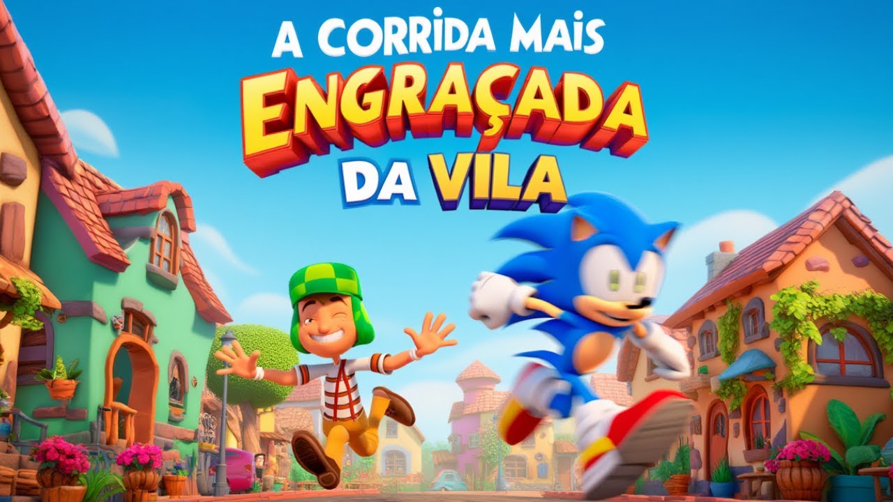 CHAVES e SONIC, A Corrida Mais ENGRAÇADA da VILA #historinha #aventurainfantil #historinha
