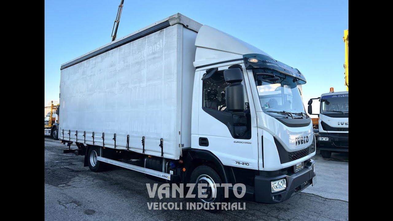 Iveco 75E21 Eurocargo cassone centina/telo/sponda