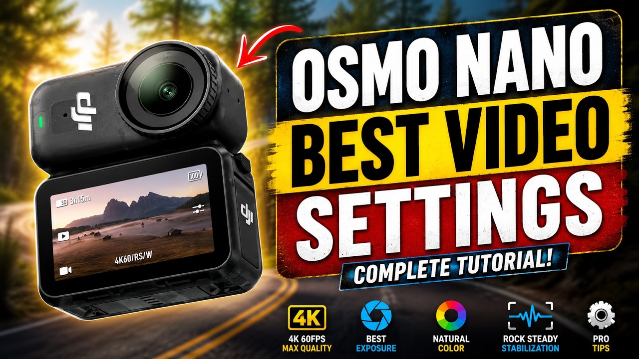 Лучшие настройки видео для DJI OSMO NANO