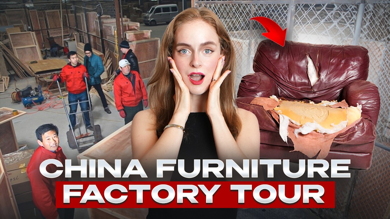 REAL FOOTAGE from a furniture factory in China | How LUXURY is made