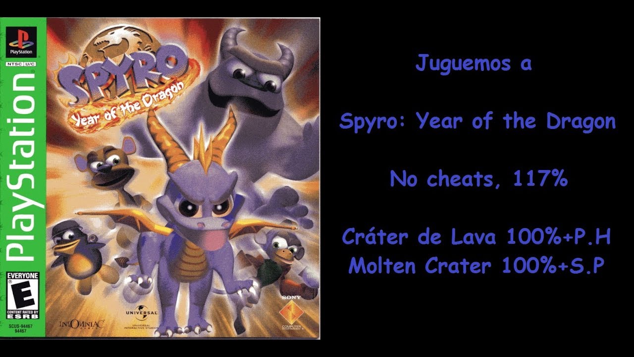 Spyro: YOTD Español. Cráter de lava 100%+P.H. (Molten Crater 100%+S.P.)