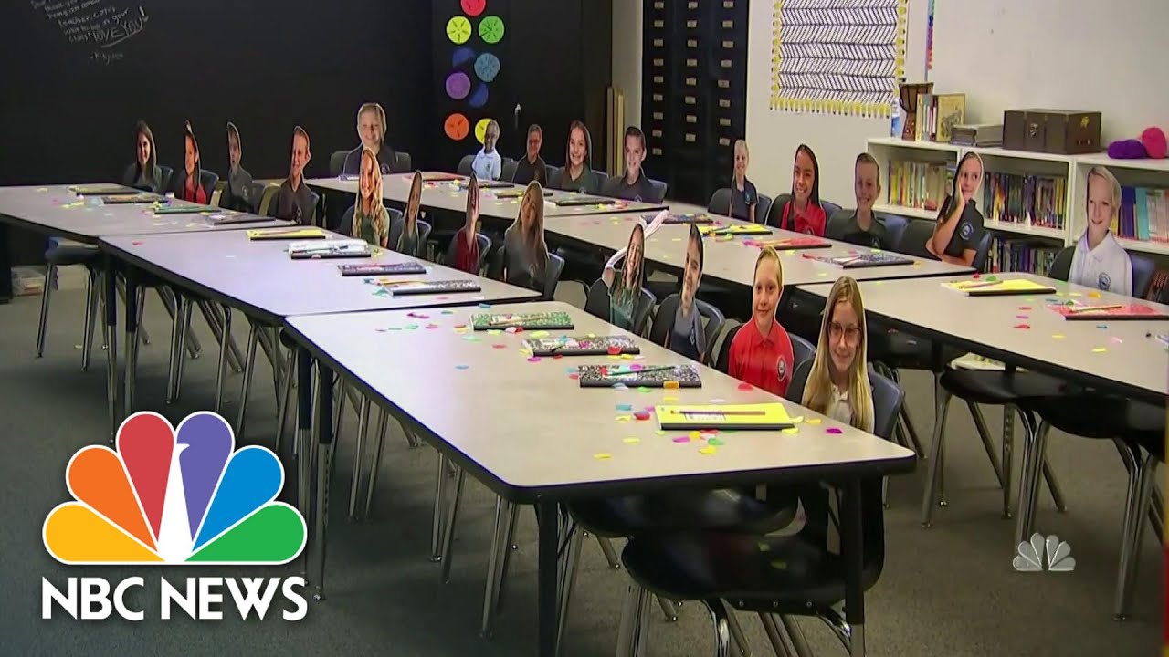 Teachers Go Above And Beyond To Welcome Students Back | NBC Nightly News