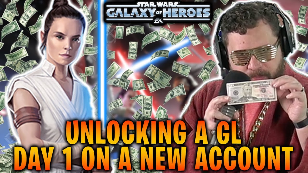 Unlocking a Galactic Legend Day 1 on a New Account... Please Don't Do This in Galaxy of Heroes