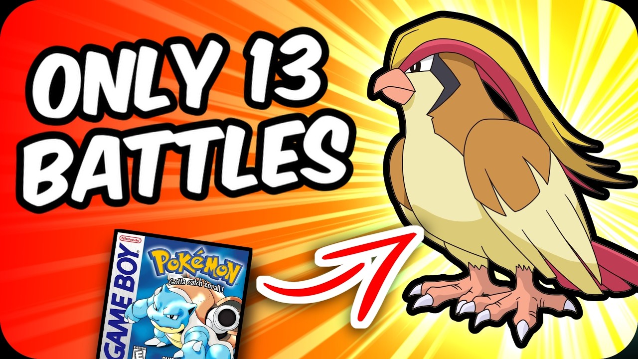 Can Pidgeot beat Pokemon Red/Blue with only 13 battles?