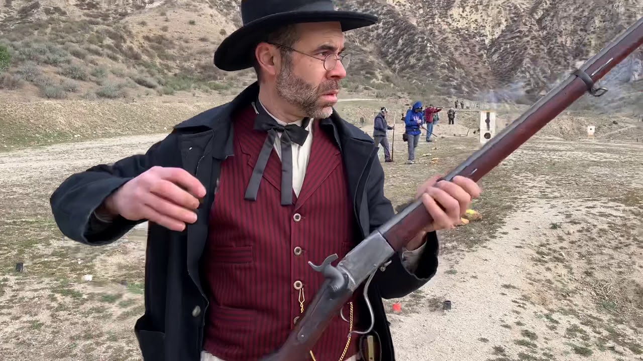 Eric with a Peabody Rifle in .50 Rimfire (1866)
