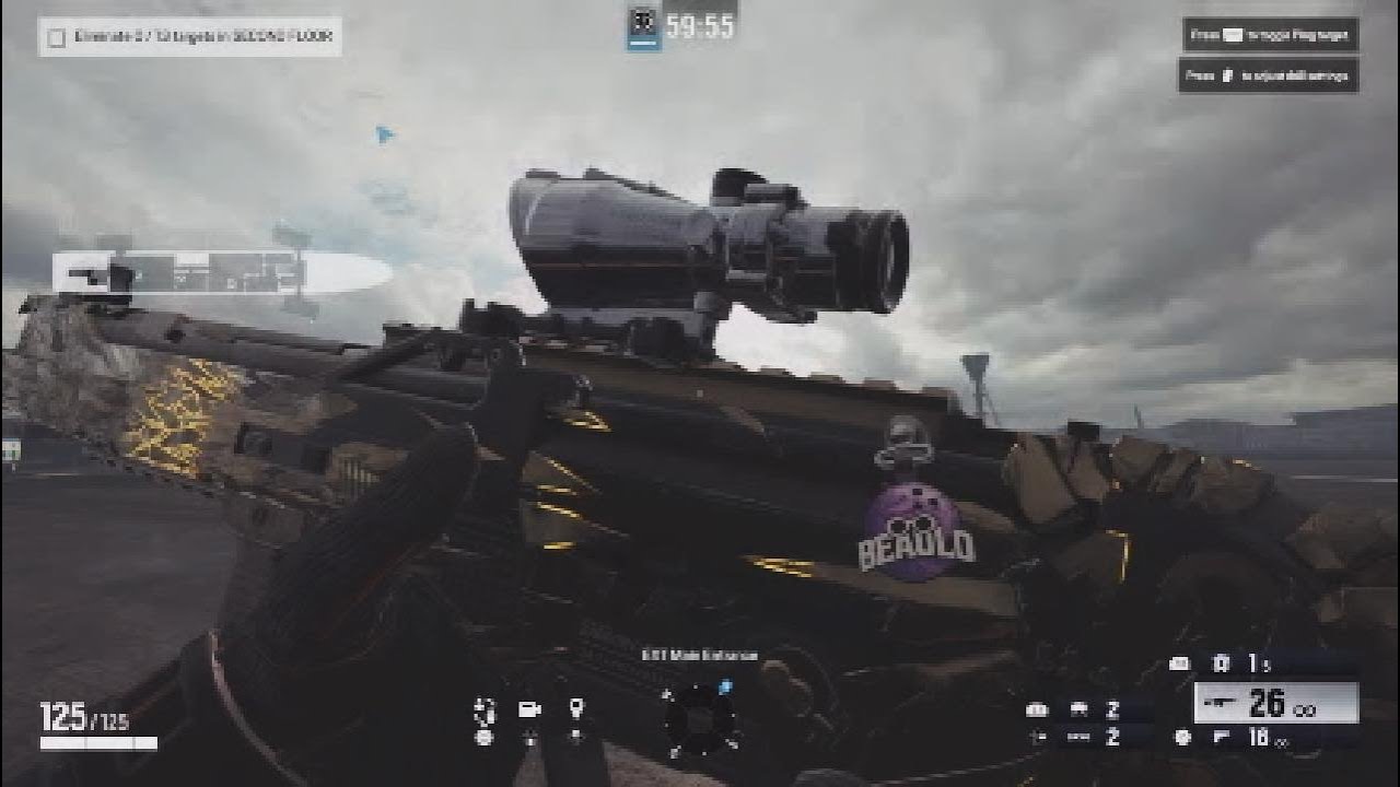 1V4 Clutch against three shields