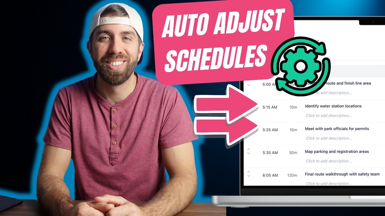 How to Build an Event Run of Show That Updates Itself