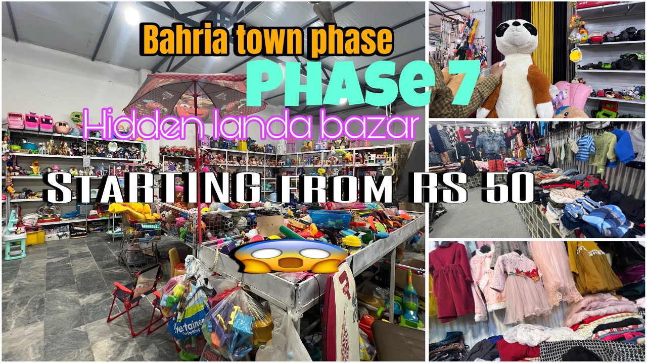 BAHRIA TOWN PHASE 7 LANDA BAZAR| HIDDEN LANDA BAZAR | STARTING FROM Rs.50???😱