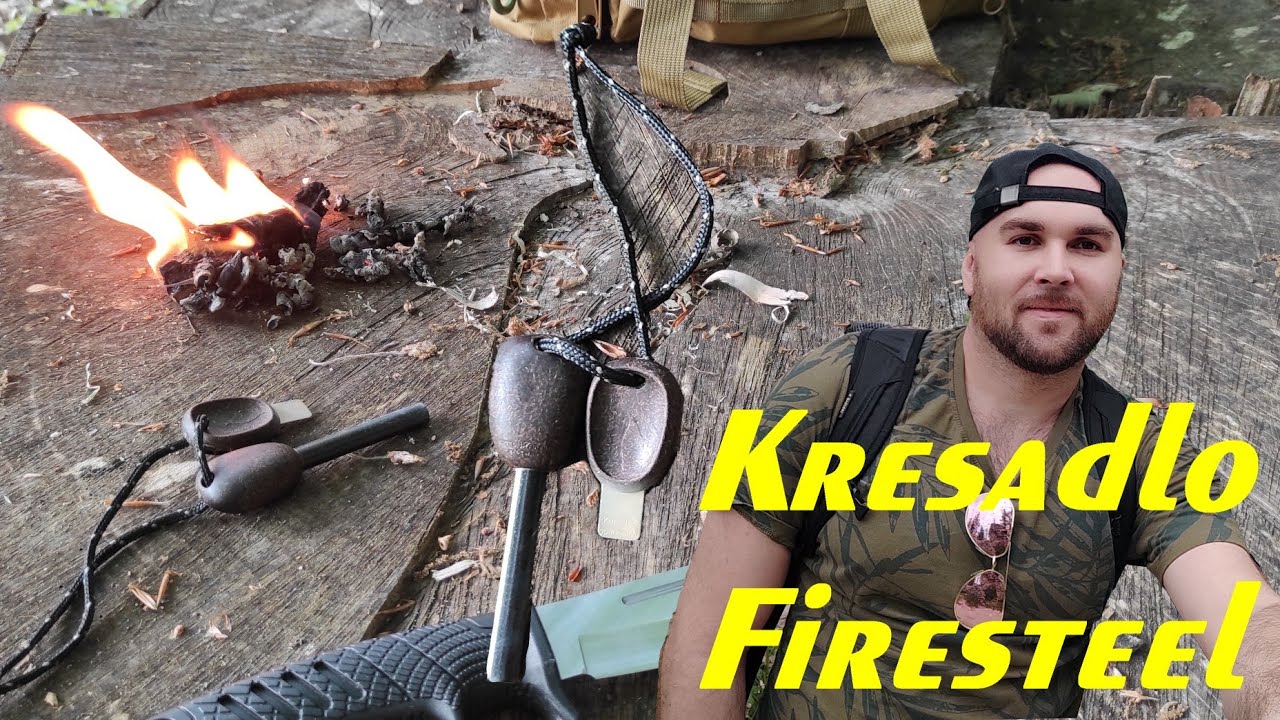 Ako správne používať kresadlo |  Technika | Bushcraft | Firesteel |