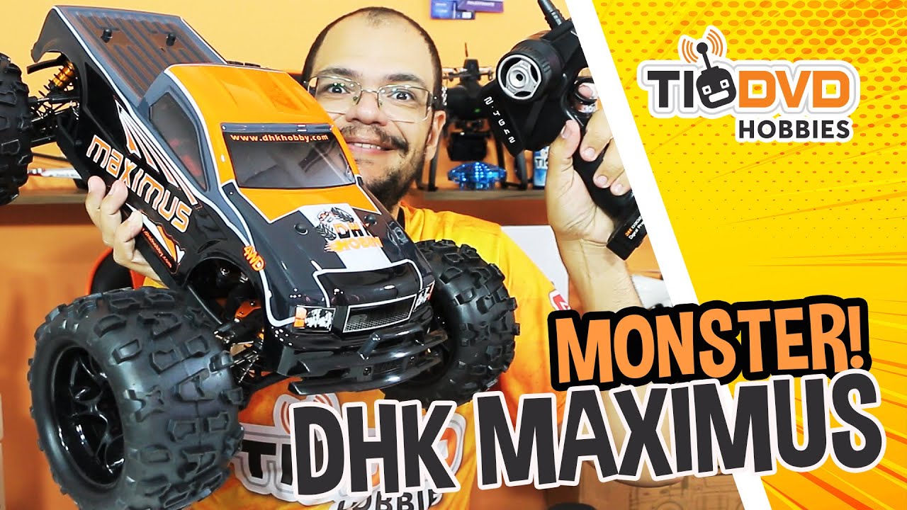 MONSTER TRUCK QUE CORRE À 80KM/H DHK MAXIMUS 8382 CARRO RC ELÉTRICO CARRINHO DE CONTROLE REMOTO