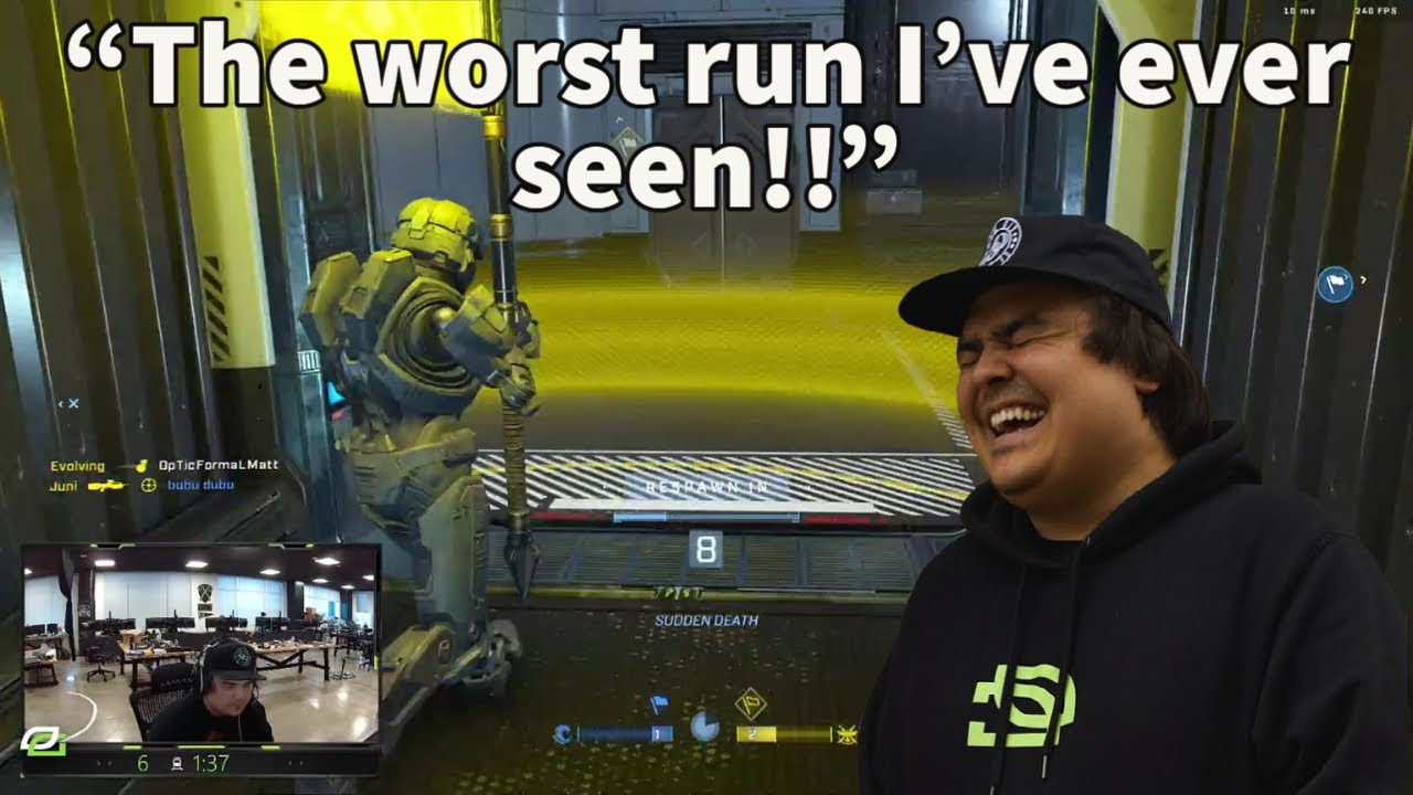 OpTic FormaL Can't Stop Laughing At This ONYX Player's Flag Run!!!