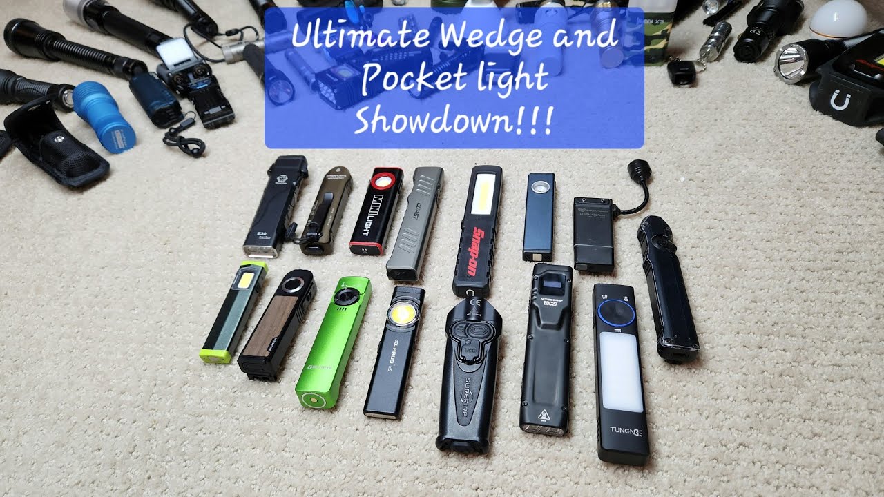Ranking All of the Wedge and Small Pocket Flashlights!