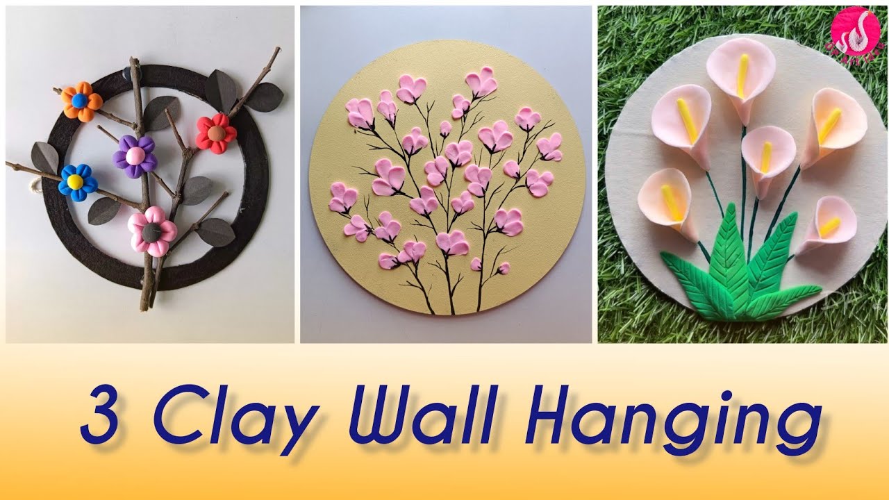 3 DIY Wall Hanging || Card Board Craft Idea|| Wall Decor Craft Idea with Clay
