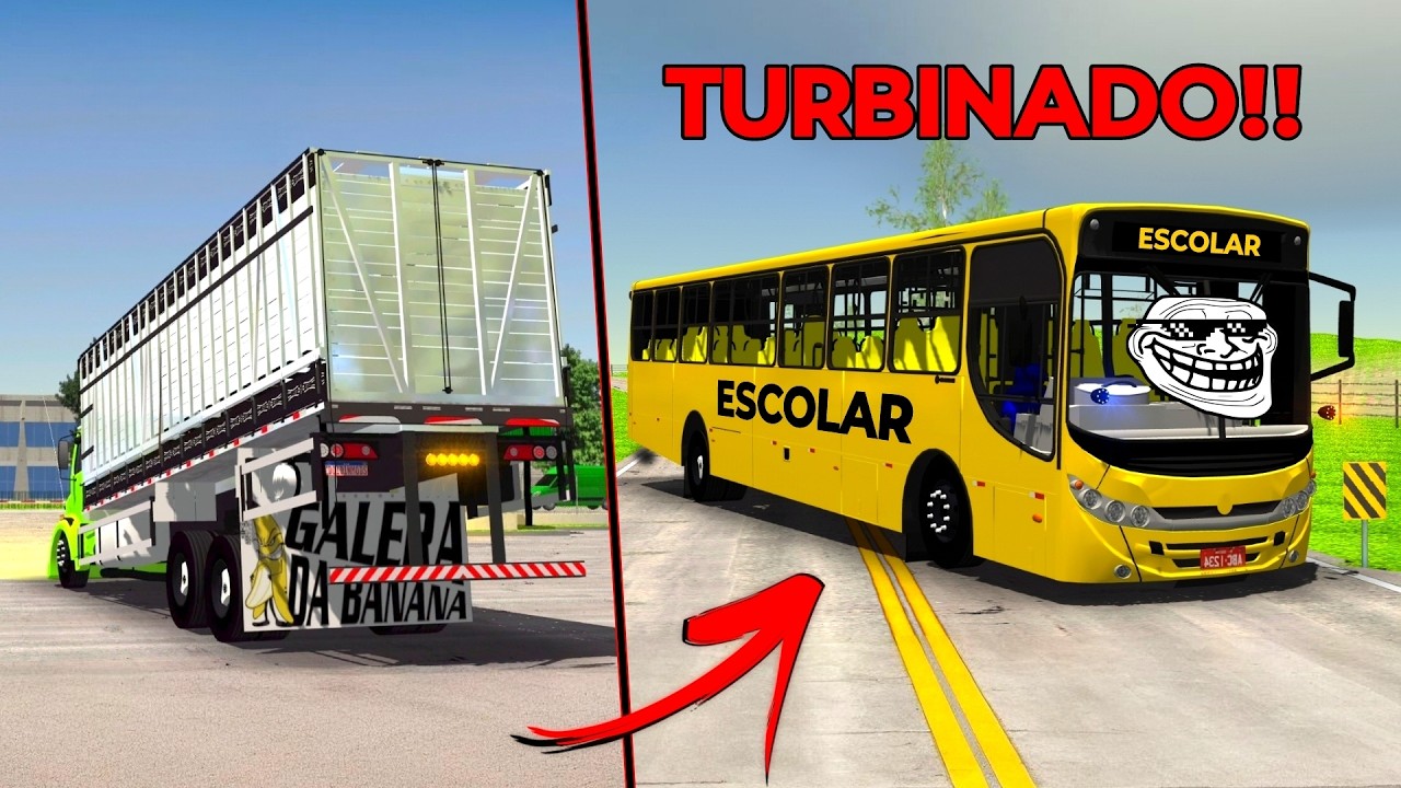 TURBINANDO o BUSÃO mais DESQUALIFICADO do The Road Driver MODS BRAZIL 🇧🇷 😂