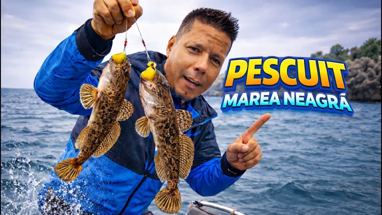 Pescuit iarna pe Marea Neagră din velier + delfini