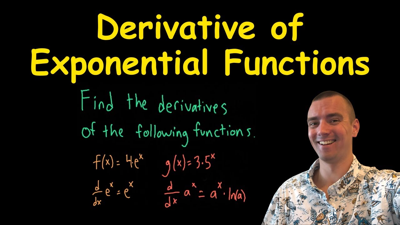 How to Find the Derivative of Exponential Functions
