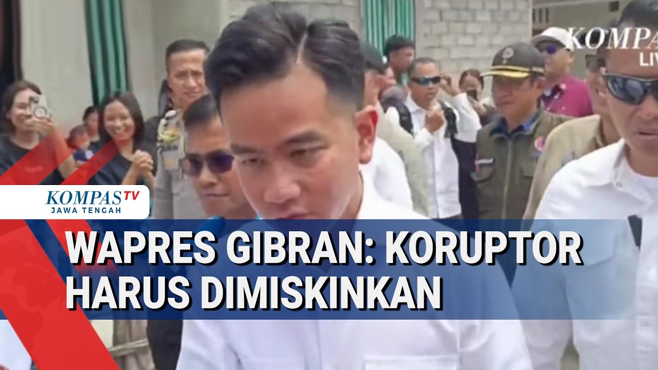 Wapres Gibran: Koruptor Harus Dimiskinkan