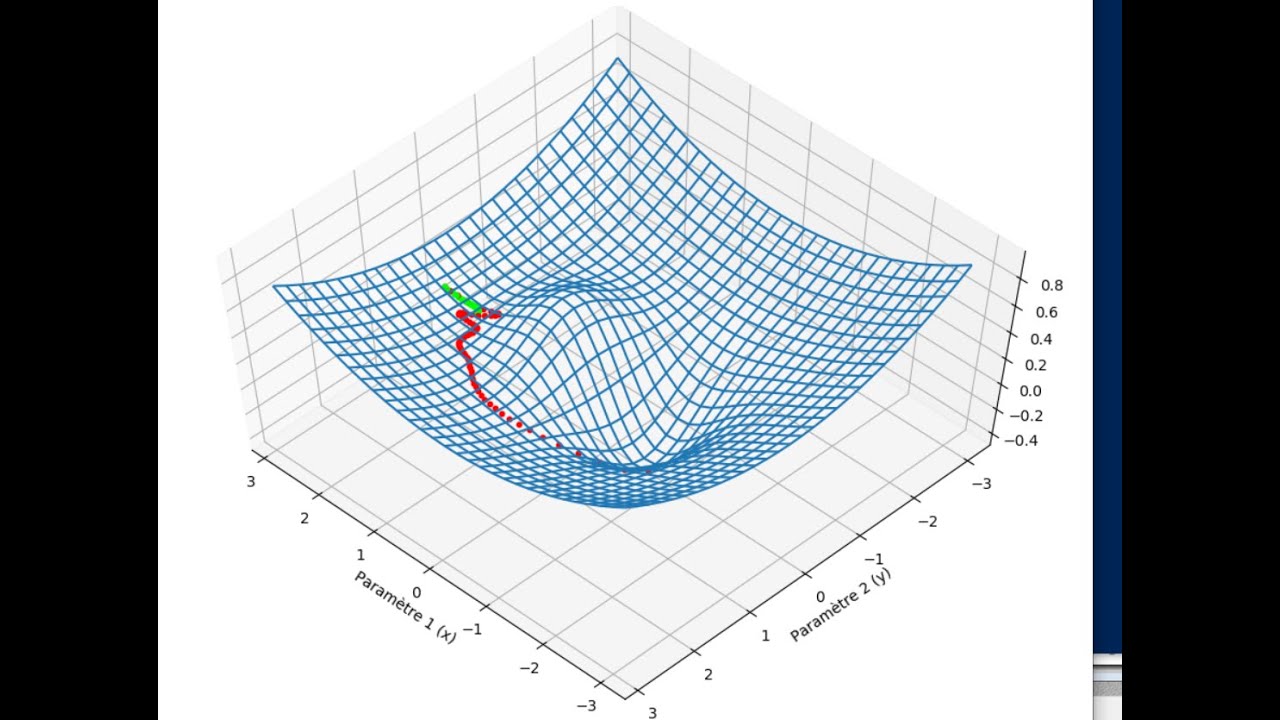 Algorithme d'apprentissage: la descente de gradient