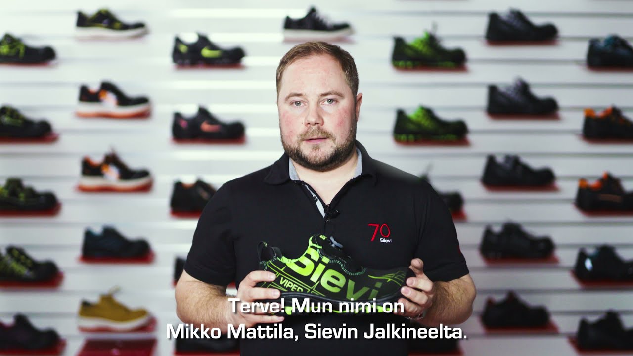 Sievi Viper Roller -turvajalkineen tuote-esittely
