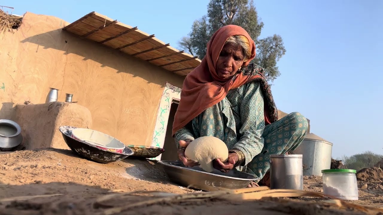 Pakistani Hindu Family Morning Routine In Winter || Village Life Pakistan || Desert Food 
