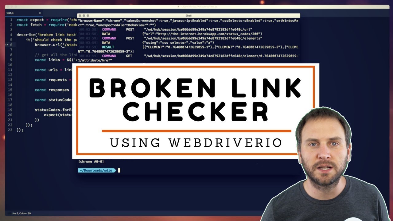 Check Broken Links in WebdriverIO