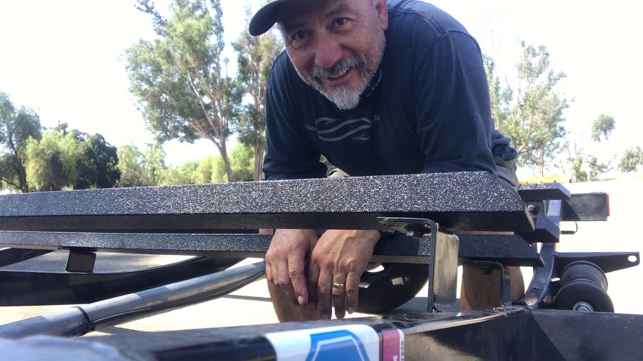 Tuff Bunk install on my Nitro boat trailer