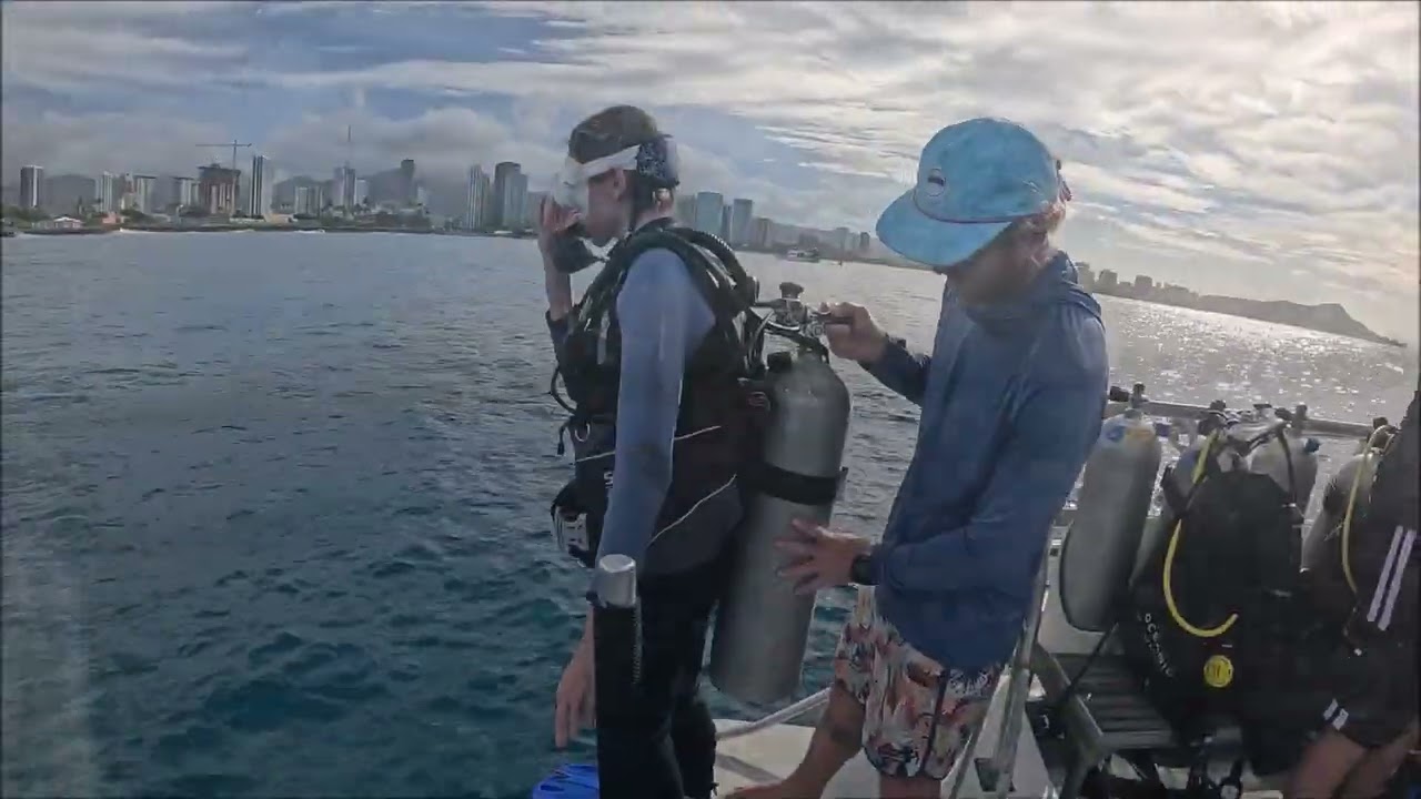 Courtney Williams with Honolulu Honu Divers