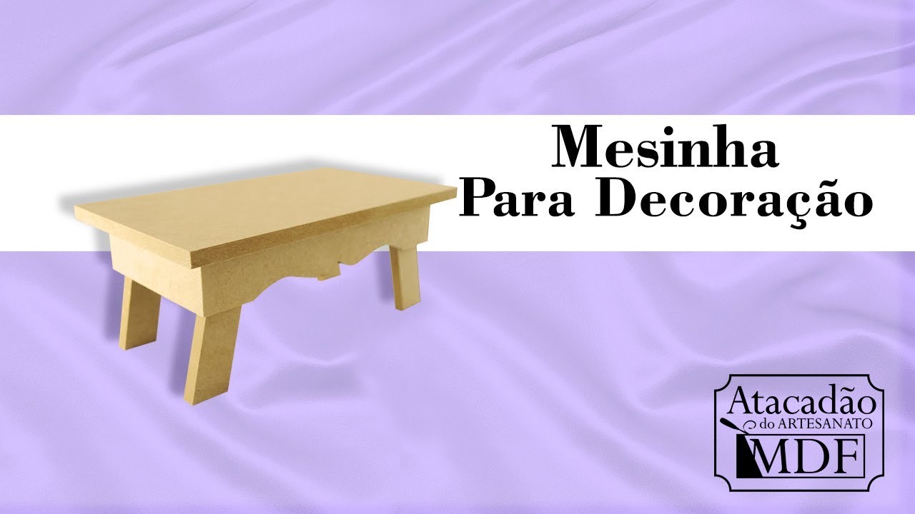 Mesinha Para Decora&ccedil;&atilde;o ou Porta Doce Festa 24x14x10 Mdf 9mm Madeira