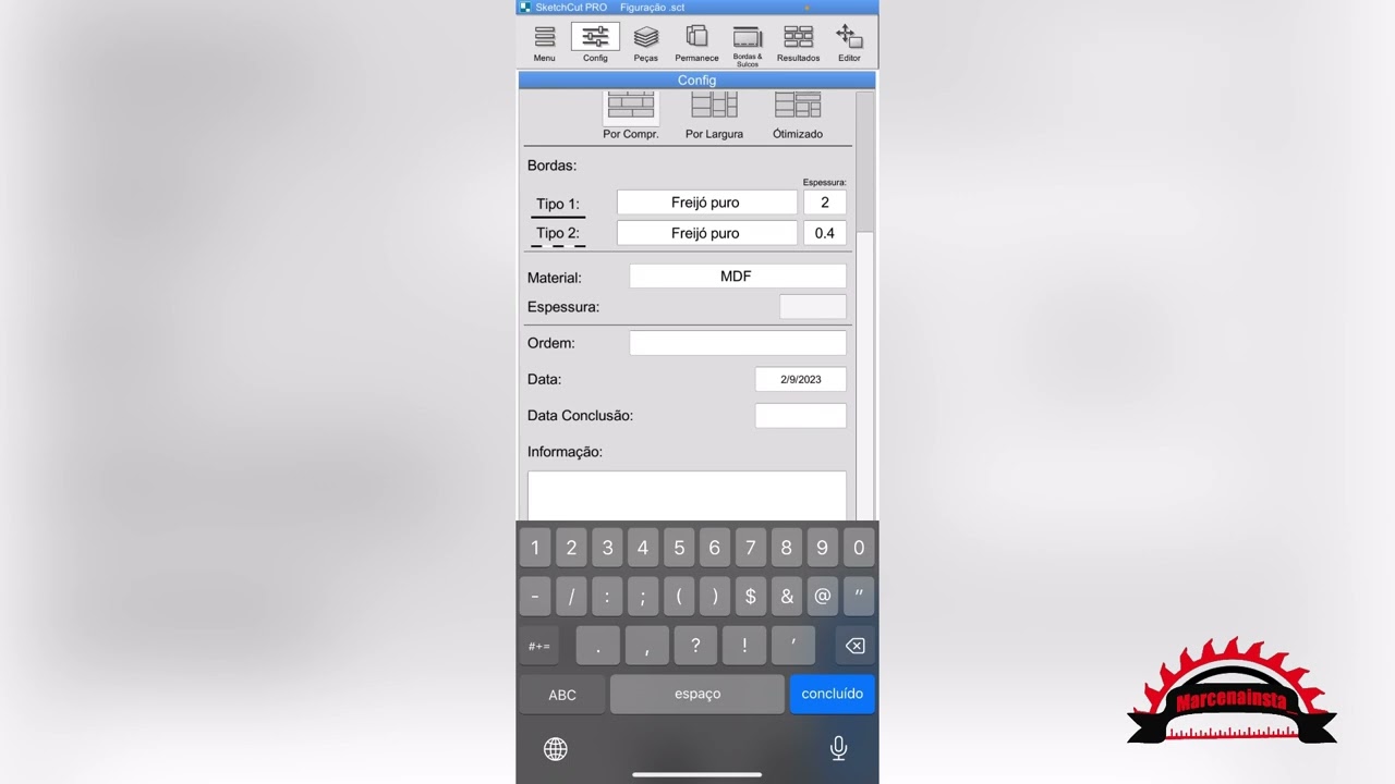 Configurando o SketchCut