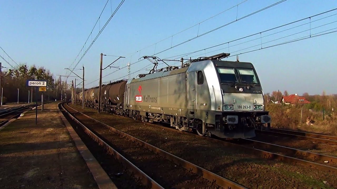 [Orlen KolTrans] TRAXX F140 MS #E186 263-0 z cysternami (Świnoujście - Płock)