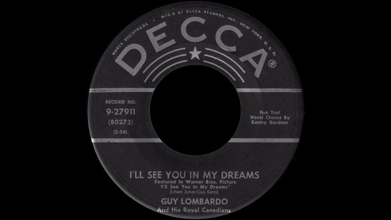 1950 Guy Lombardo - I'll See You In My Dreams (Vocal Chorus by Kenny Gardner)