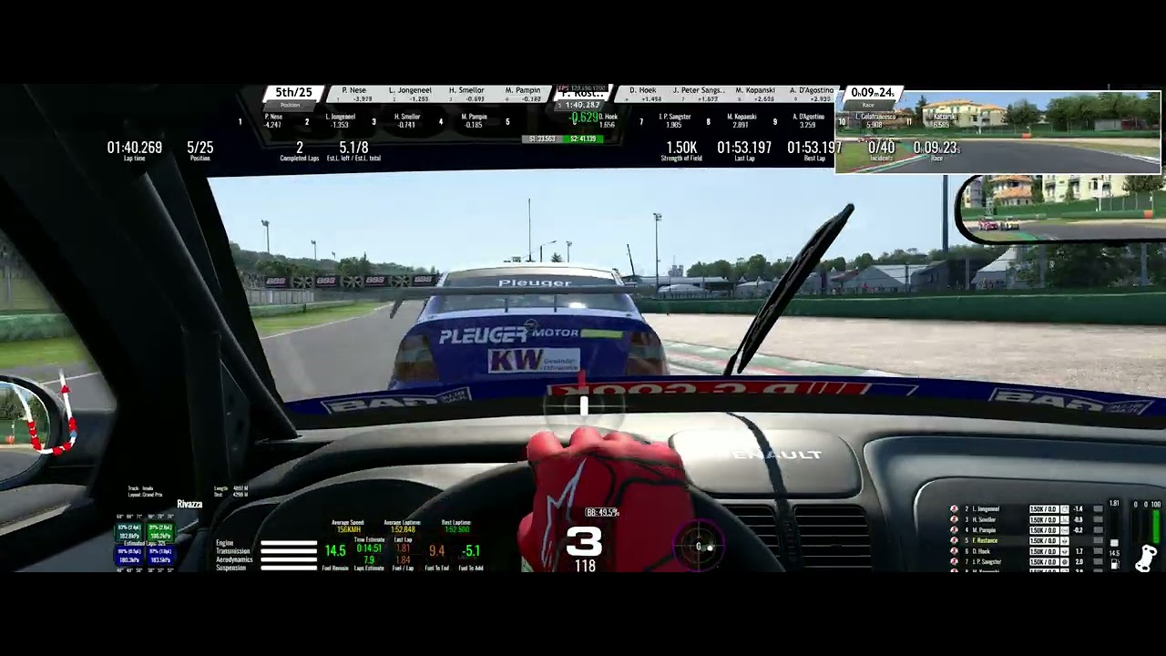 RaceRoom SuperTouring at Imola, nice race😃