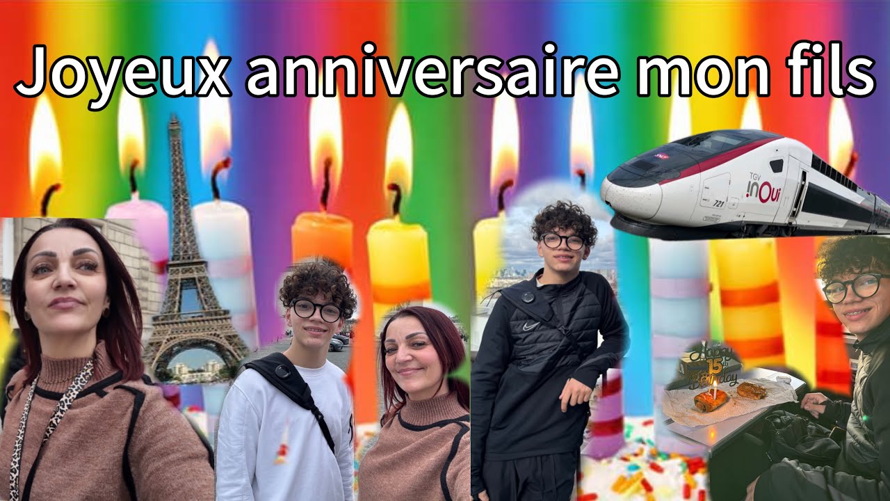 On monte sur paris faire du shopping 🛍️🎂 Joyeux anniversaire mon fils