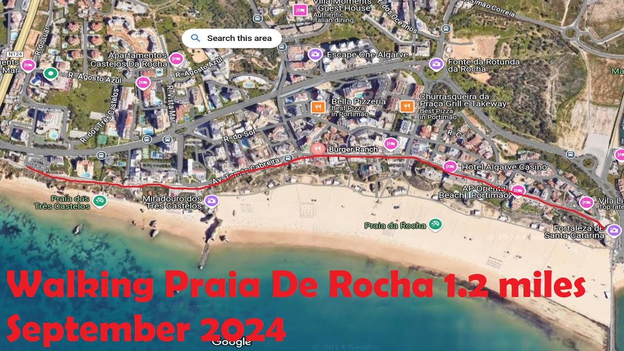 A walk through Praia da Rocha Portugal 4K