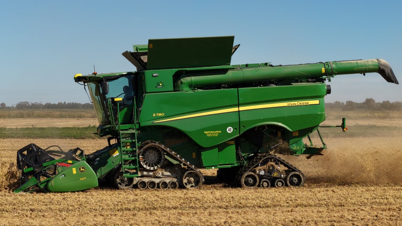 John Deere S780 FULL TRACK | Rice Harvest