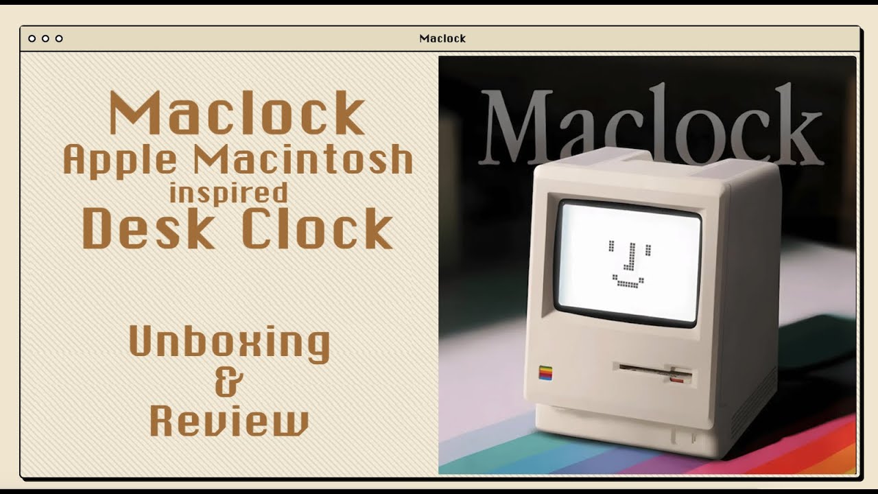 Распаковка и обзор настольных часов Maclock.