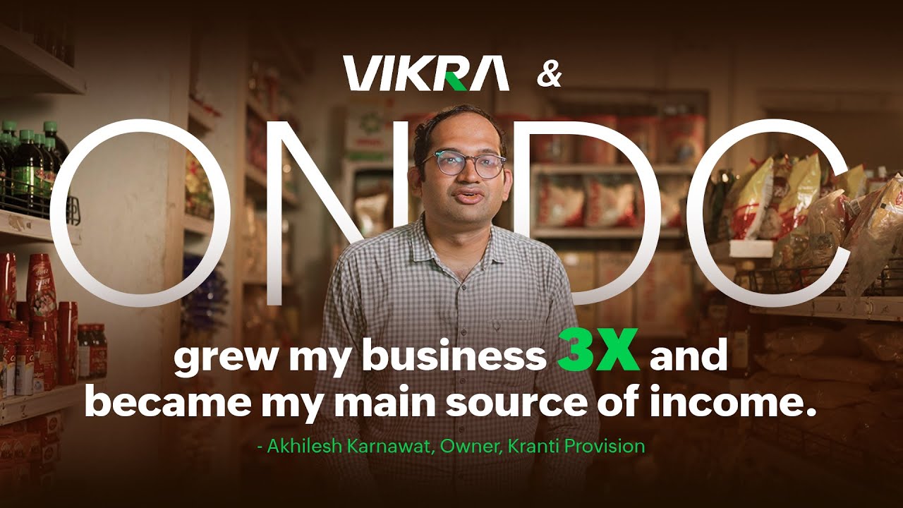 How ONDC & Vikra helped a small town store grow 3X by going online | Kranti Provision's story