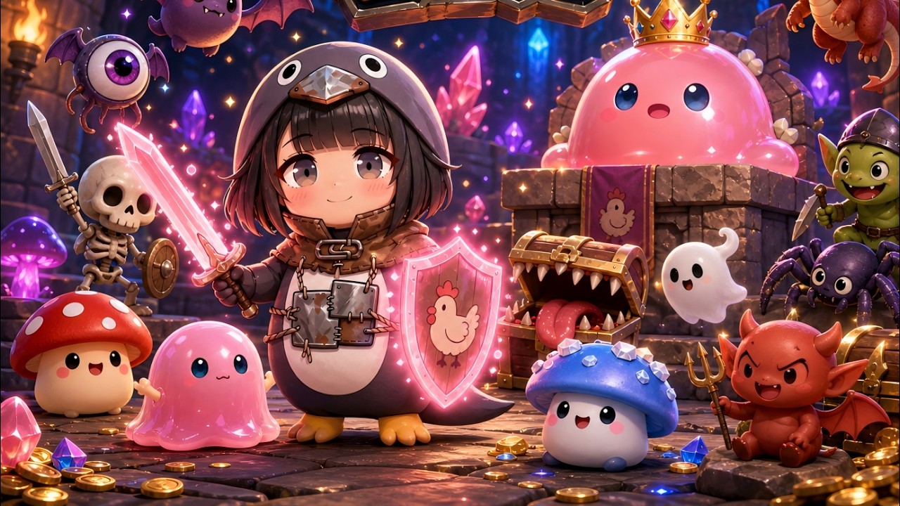 Gugu Gaga&rsquo;s Dungeon Adventure: Birth, Slime Contract, and the Mushroom Horn