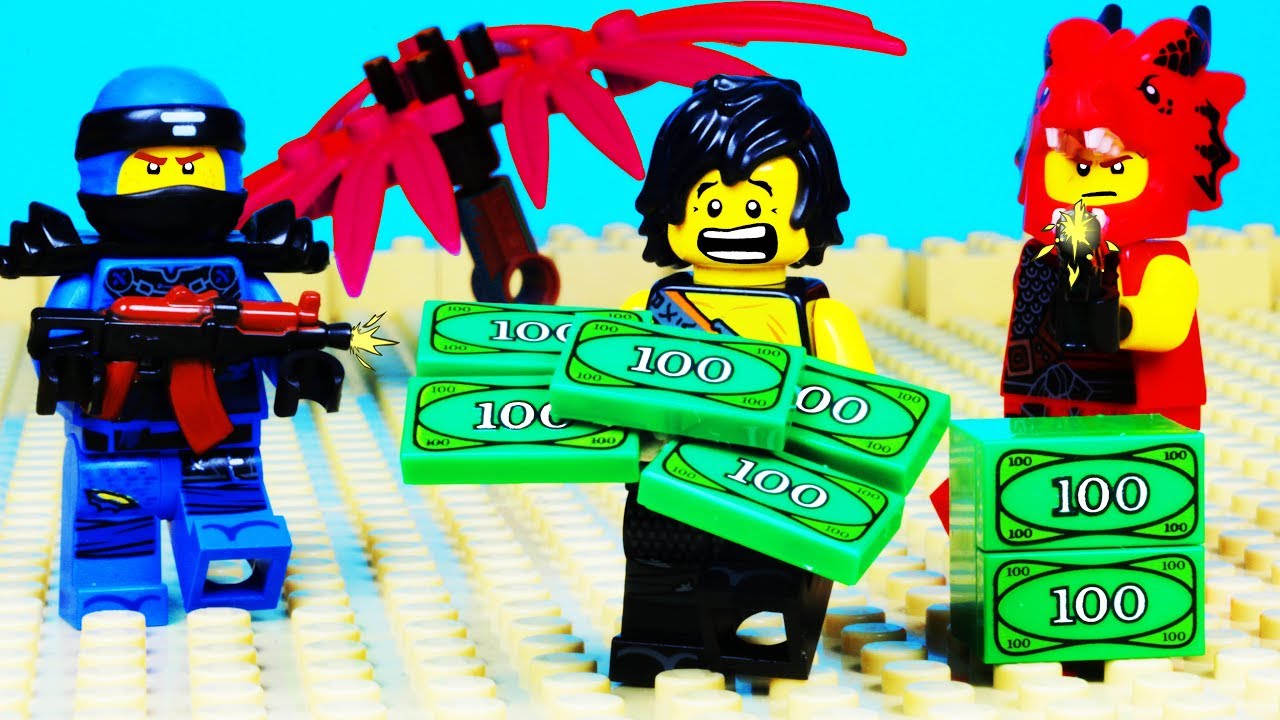 Lego Ninjago Hunted Dragon Bank Robbery Prank