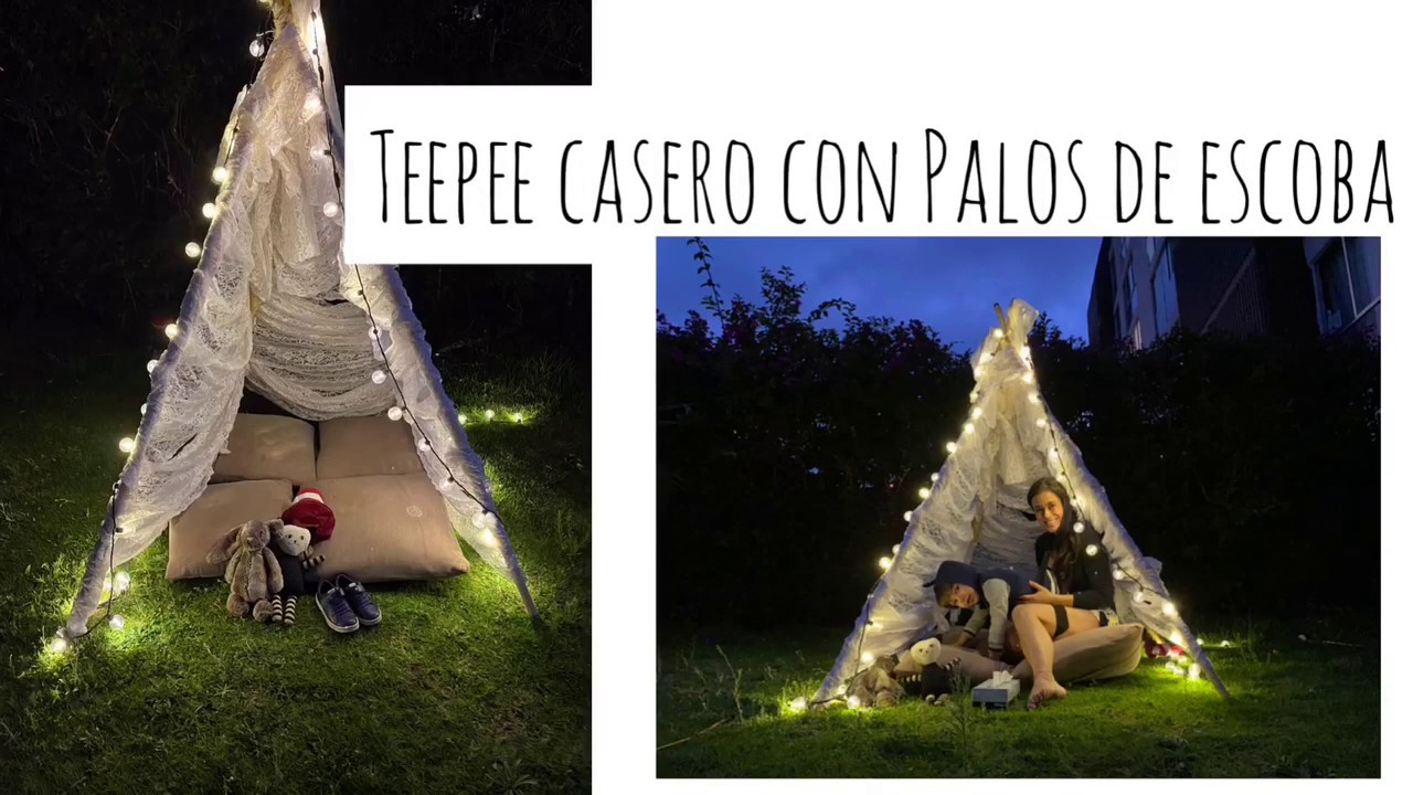 Teepee Casero con Palos de Escobas!!