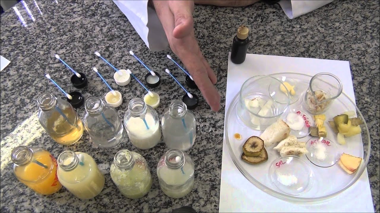 Detecção de amido e vitamina C usando reagente iodo