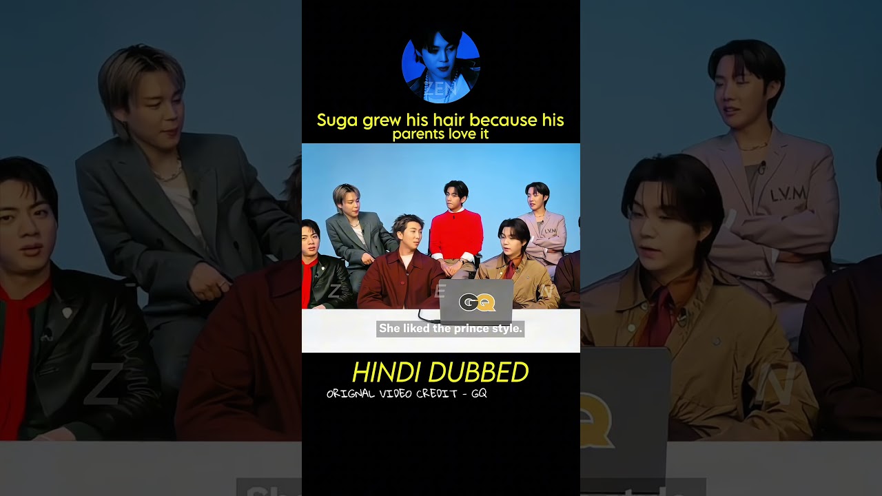 suga parents love his long hairs 🗣️🤔 Hindi dubbed #bts