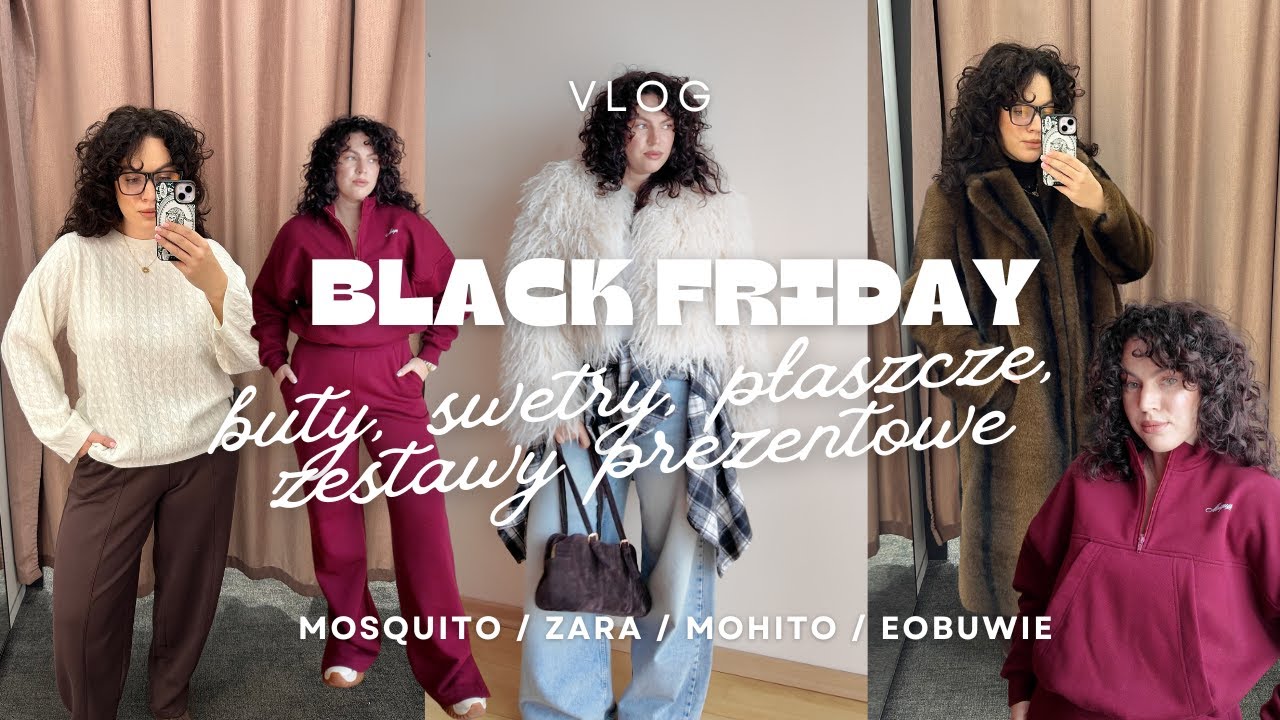 Black Friday już się ZACZĄŁ?! 😱 Mierzę Mosquito, Zara, Mohito + pomysły na prezenty 🎁