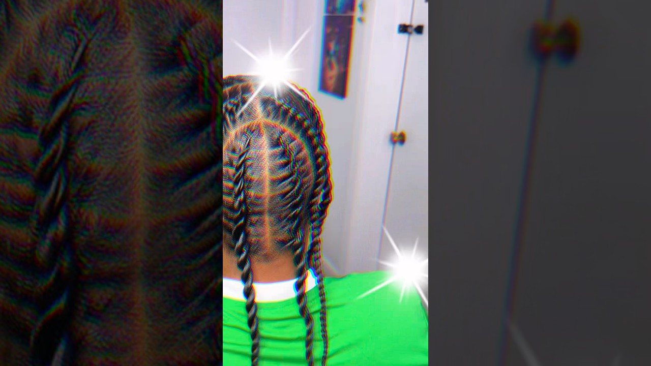Combining braids with twists to complete the look!! Came out amazing 