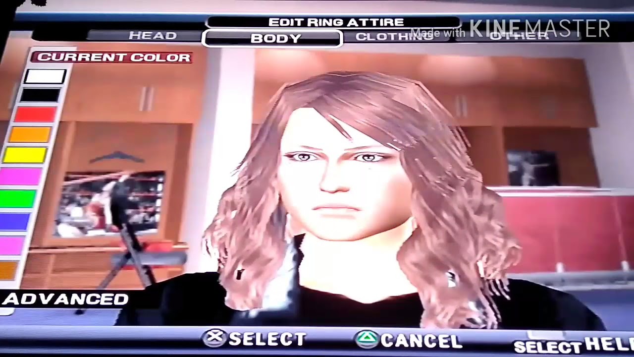 wwe svr2011 PS2 How to create Ronda Rousey Elimination chamber new caw