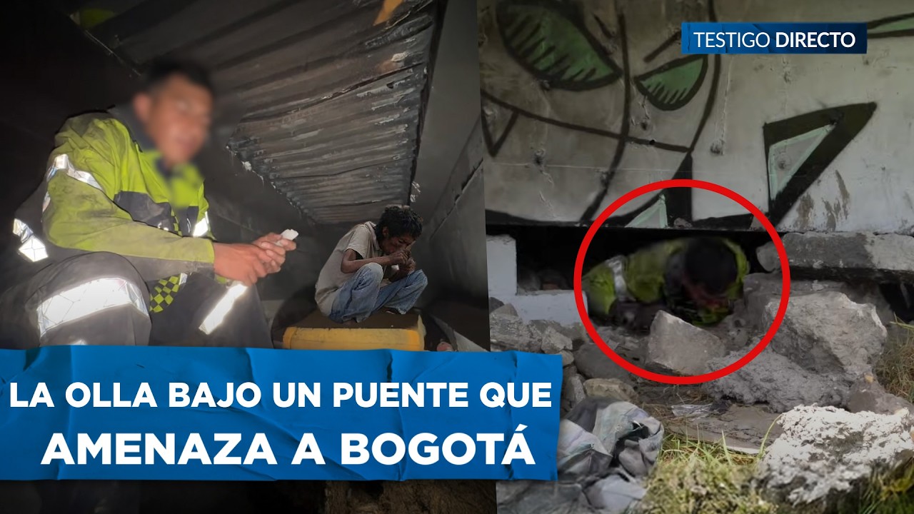 ¡ENTRAMOS a la OLLA SUBTERRÁNEA del microtráfico bajo el puente más exclusivo de Bogotá!